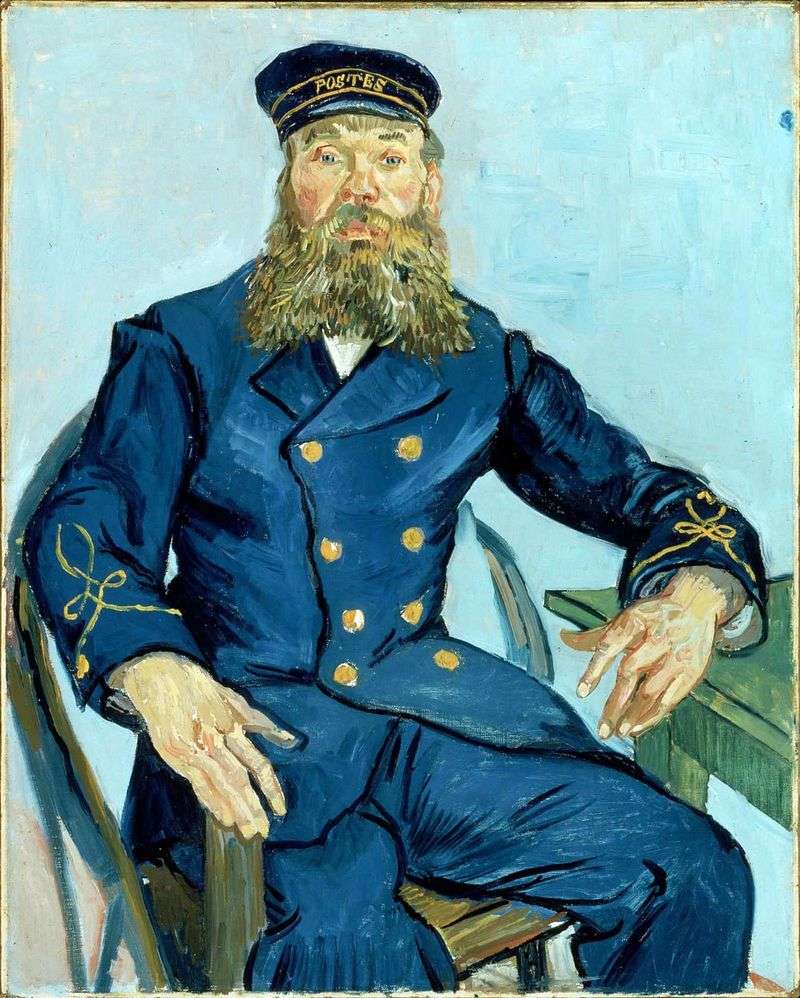 Portrait of Joseph Roulin by Vincent Van Gogh