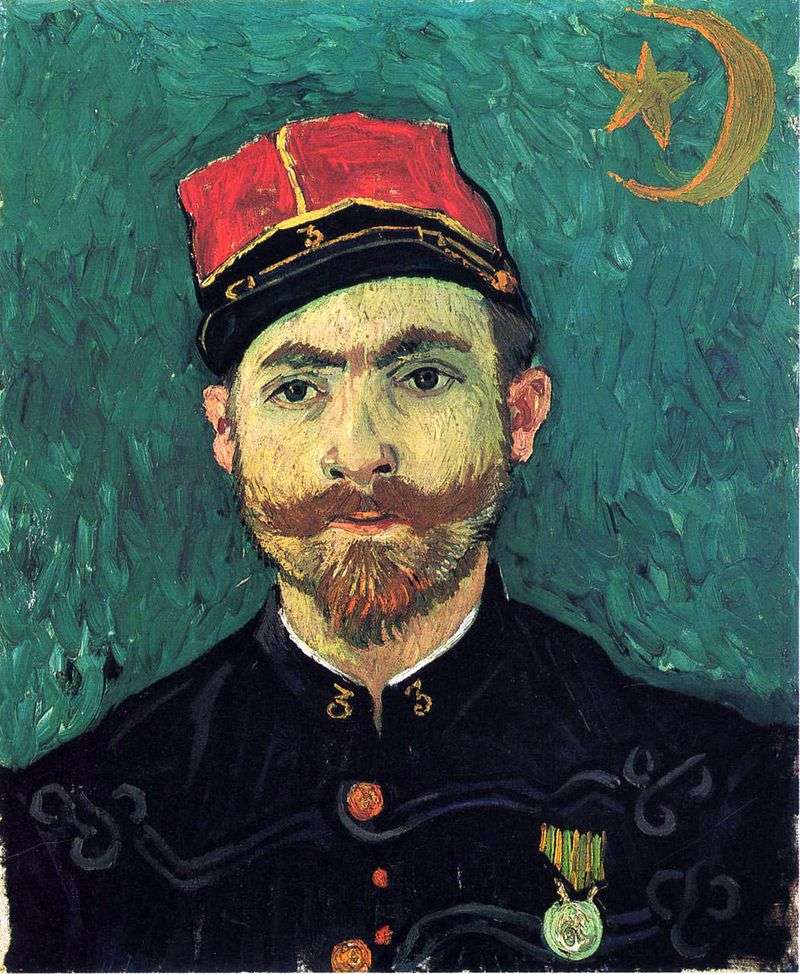 Portrait of Millet, second lieutenant of the Zouavsky Regiment by Vincent Van Gogh