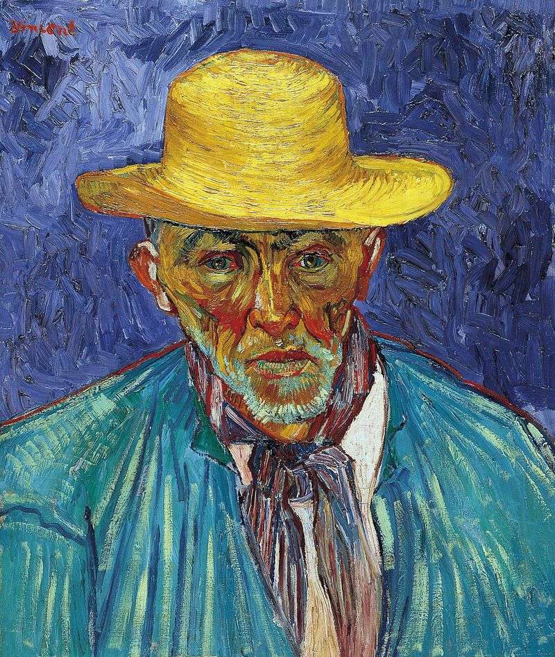 Portrait of a Shepherd from Provence Solitaire Escalier by Vincent Van Gogh