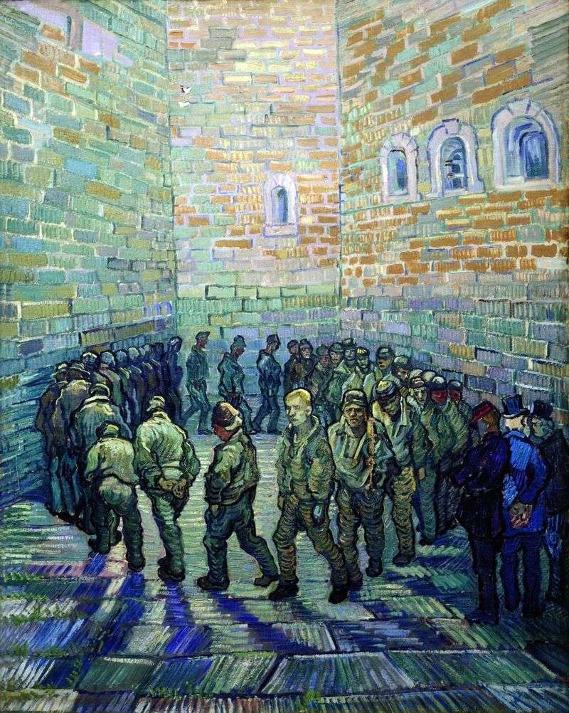 Walk of prisoners by Vincent Van Gogh