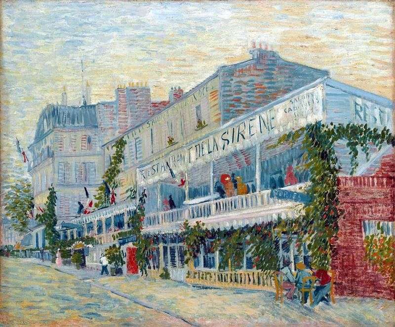 Restaurant Sirena on Asnieres by Vincent Van Gogh