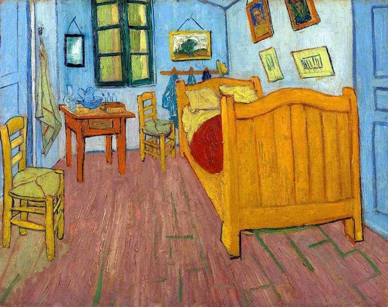 Vincents Bedroom in Arles (Van Goghs Bedroom) by Vincent Van Gogh