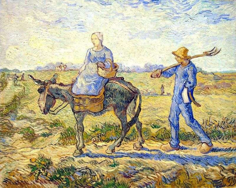 Morning: departure to work (according to Mille) by Vincent van Gogh