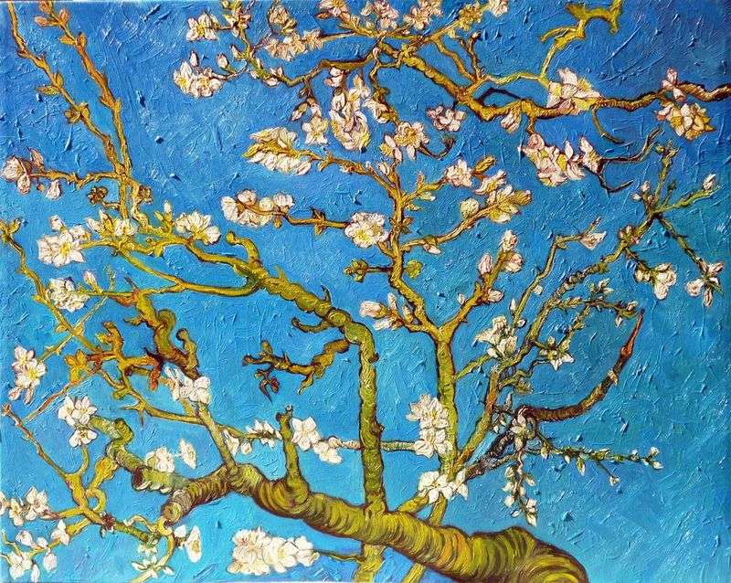 Flowering almond branches by Vincent Van Gogh