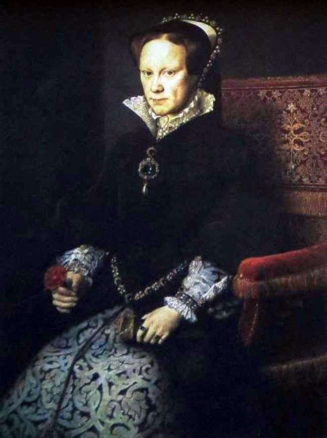 Portrait of Maria Tudor by Antonio Moro van Dashorst