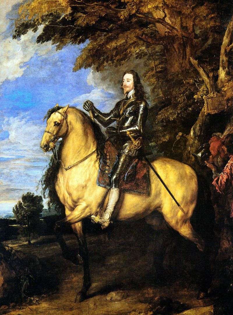 Equestrian portrait of Charles I by Anthony Van Dyck