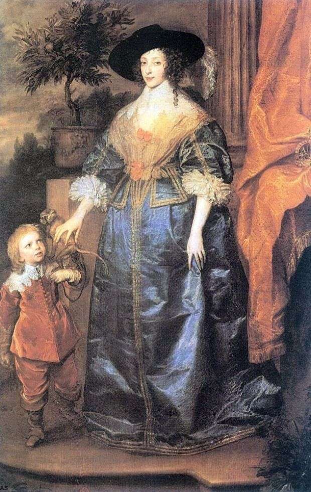 Queen Henrietta Maria and Sir Jeffrey Hudson by Anthony Van Dyck