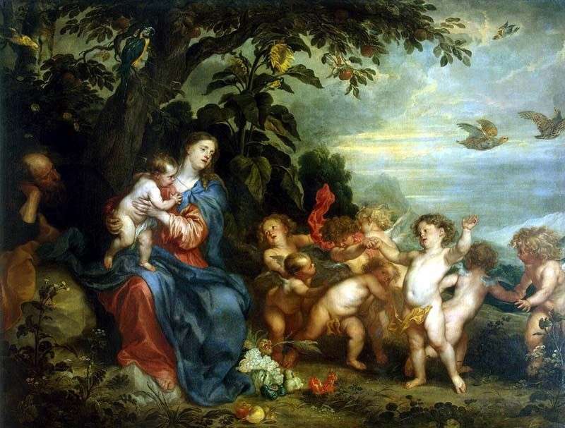 Rest on the way to Egypt by Anthony Van Dyck