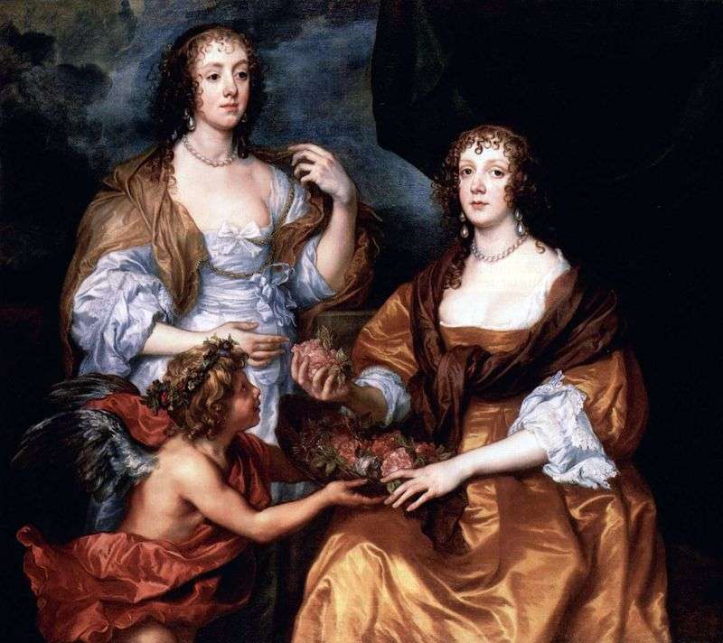 Portrait of Lady Elizabeth Timbleby and Dorothy Viscountess Andover by Anthony Van Dyck
