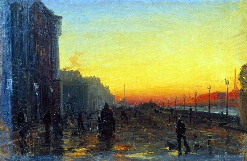 Dawn in St. Petersburg by Fedor Vasilyev