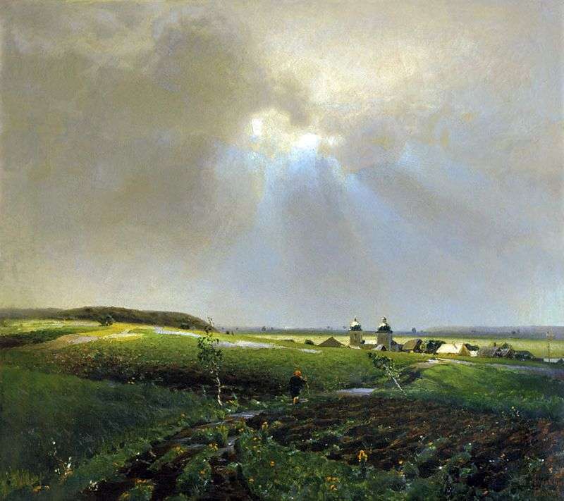 After the rain by Apollinarius Vasnetsov