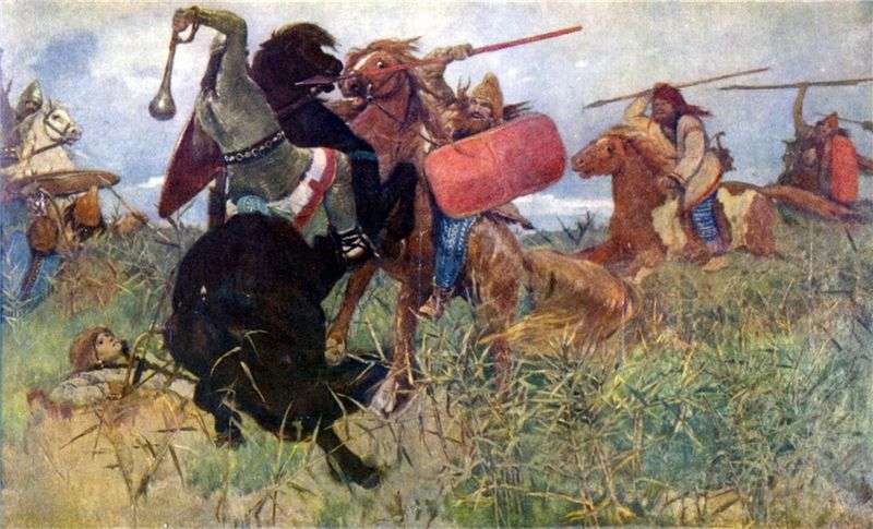 The Scythians fight with the Slavs by Victor Vasnetsov