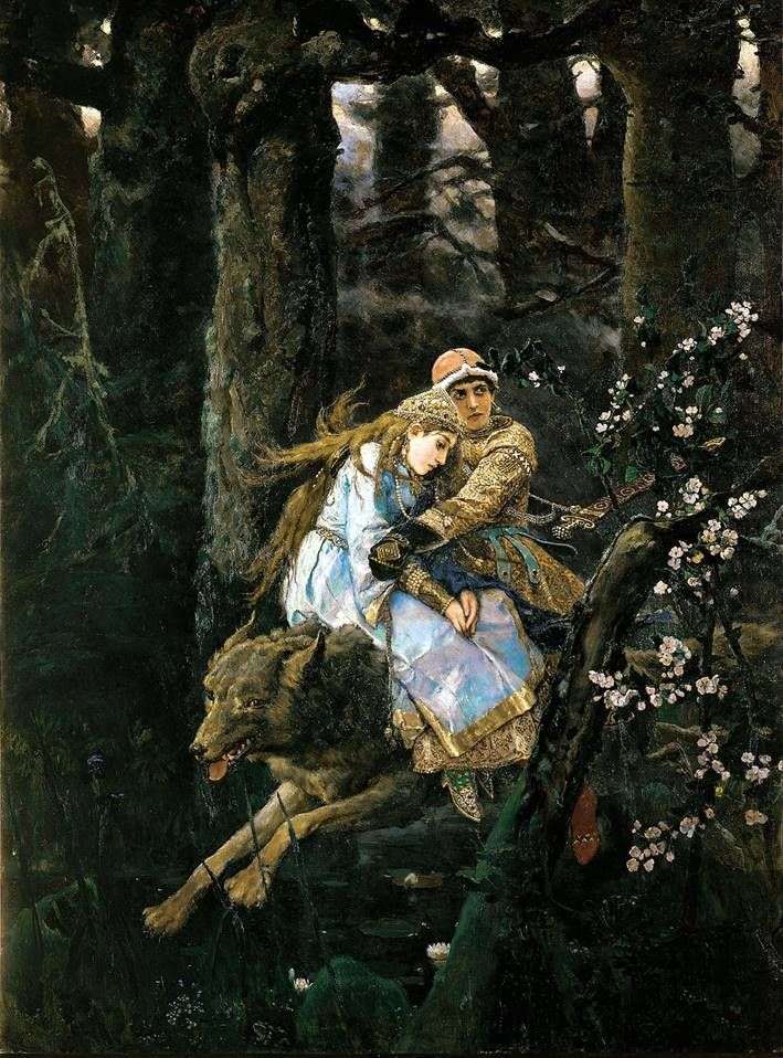 Ivan Tsarevich on the Gray Wolf by Victor Vasnetsov