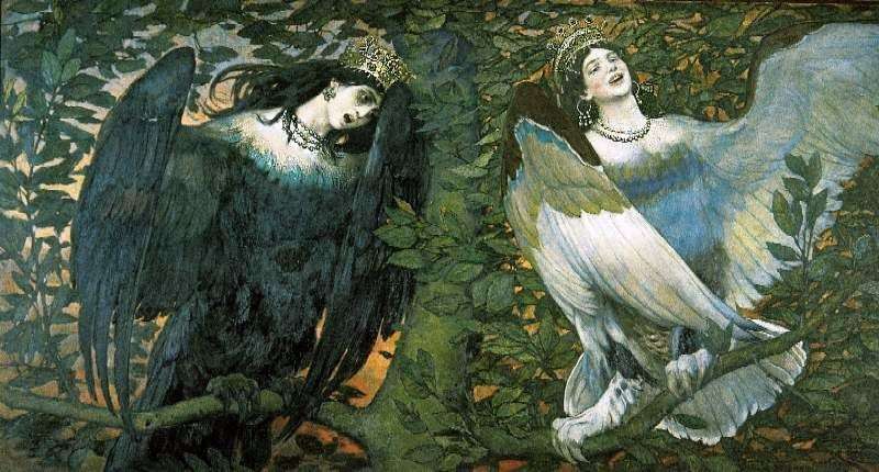 Sirin and Alkonost. A Song of Joy and Sorrow by VM Vasnetsov