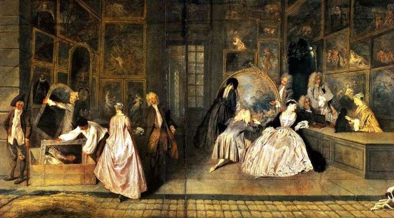 A sign of Gersens shop by Jean Antoine Watteau