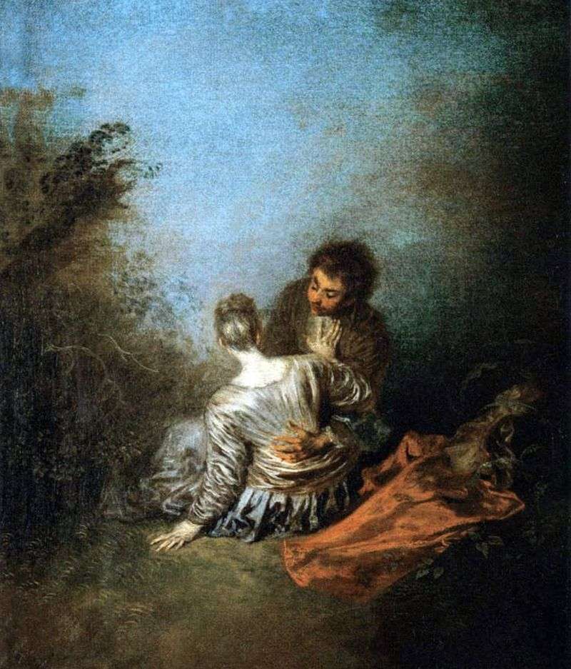 A gross mistake (Luck) by Jean Antoine Watteau