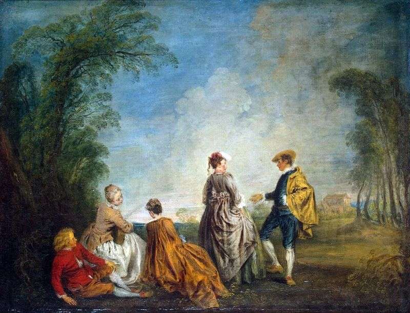 Anticipatory proposal by Jean Antoine Watteau