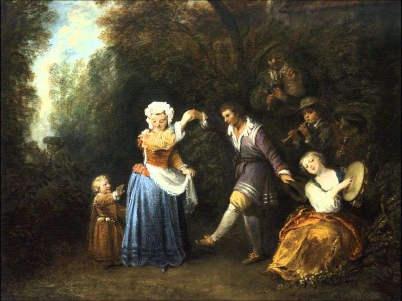 Pastoral dances by Jean Antoine Watteau