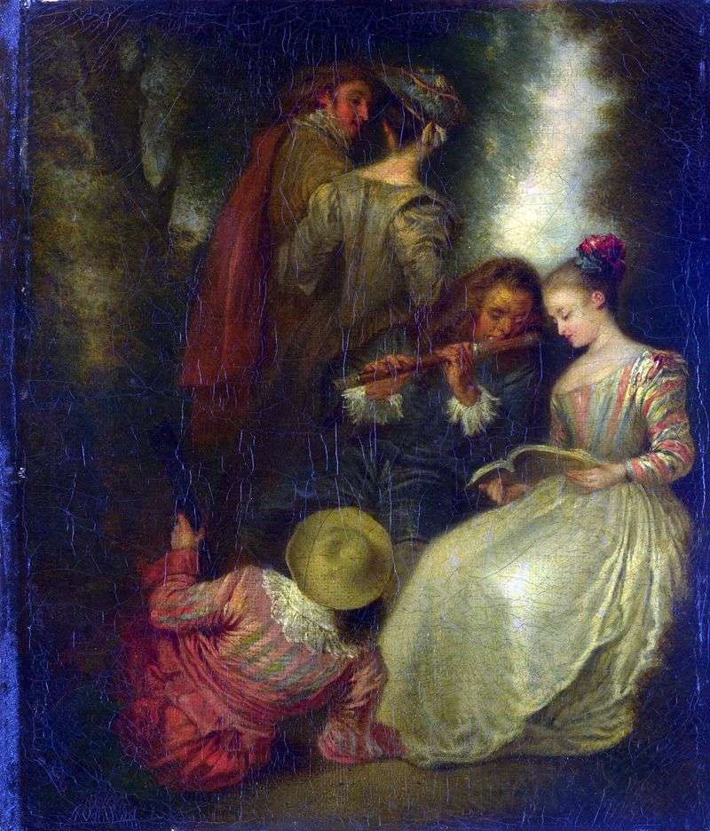 Full harmony by Jean Antoine Watteau