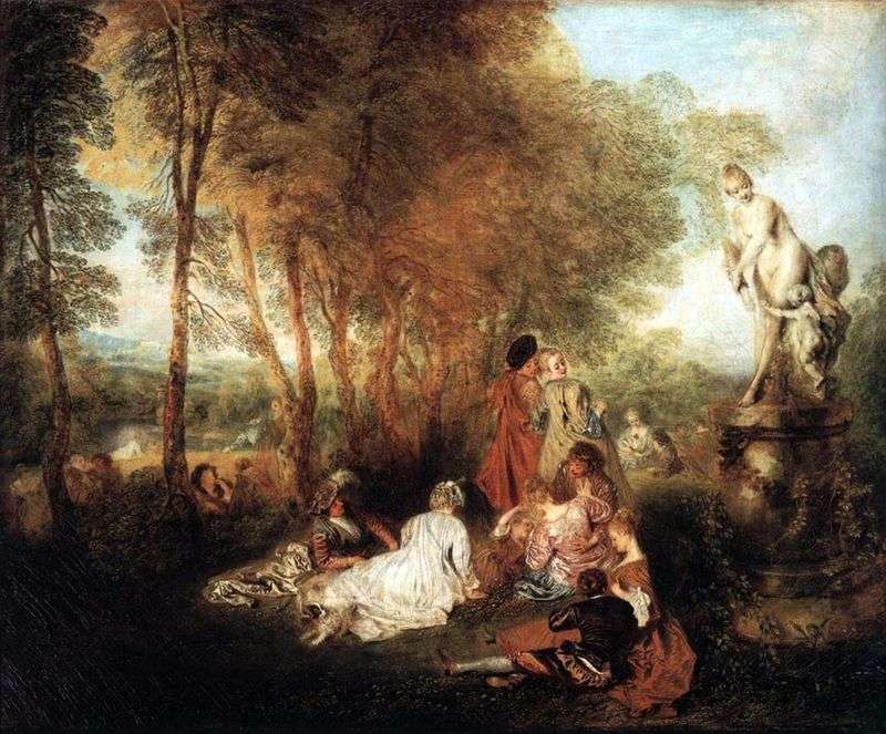 Feast of Love by Jean Antoine Watteau