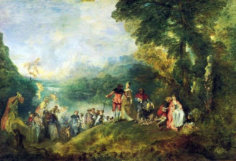 Pilgrimage to the island of Kiefer by Jean Antoine Watteau