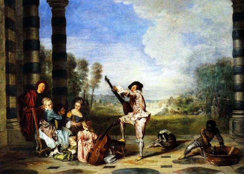 Joy of life by Jean Antoine Watteau