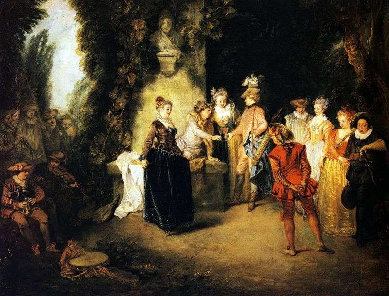 French Comedy by Jean Antoine Watteau