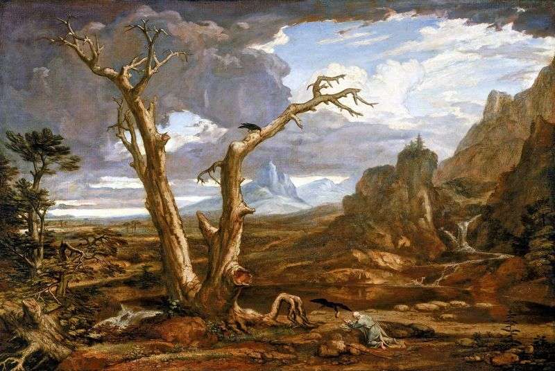 Elijah in the desert by Alston Washington