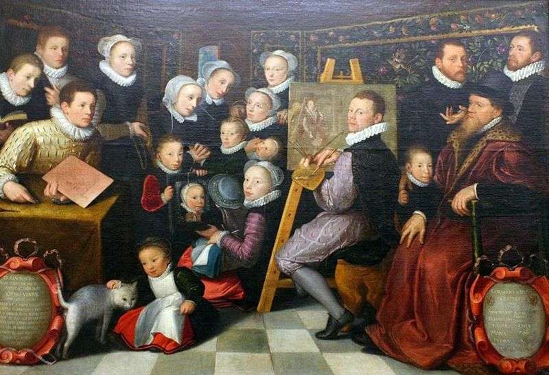 Self Portrait with Family by Otto van Veen