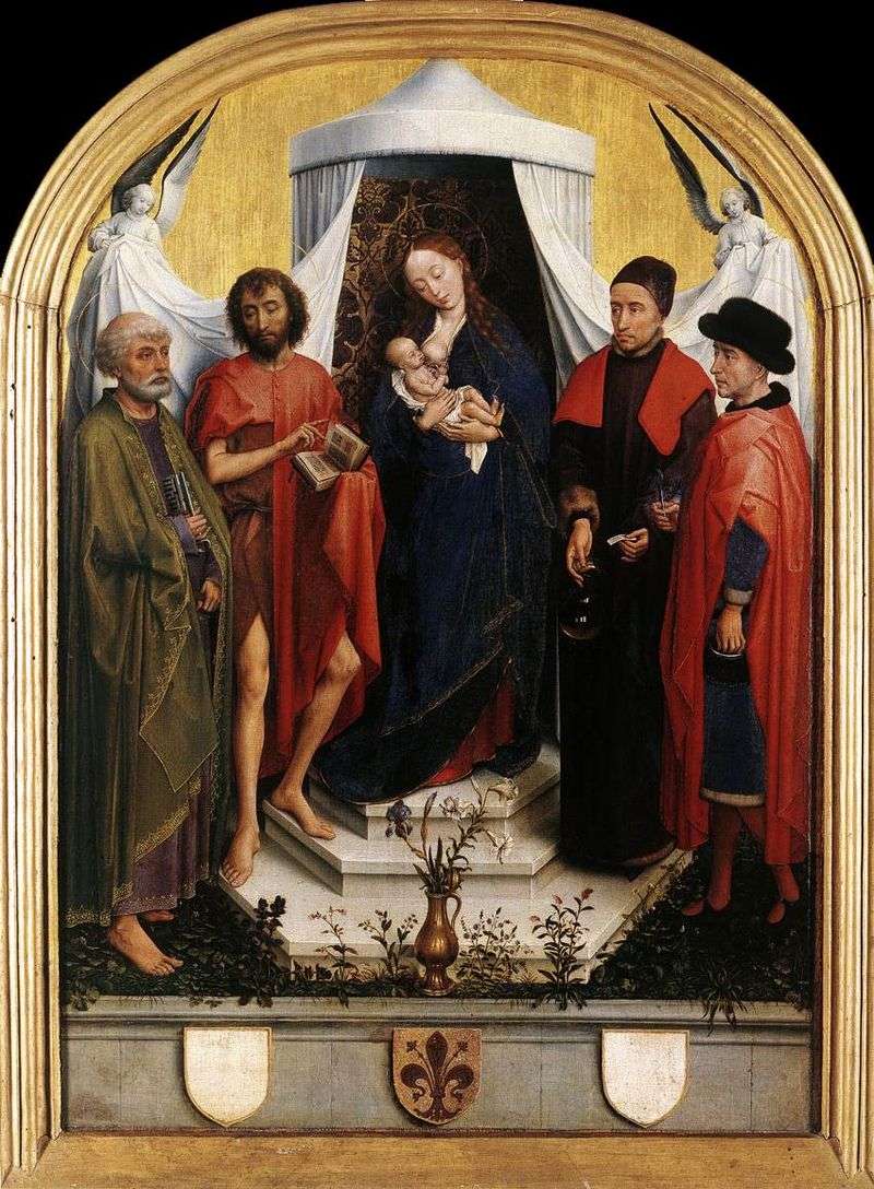 Madonna with the Child and the Four Saints by Rogier van der Weyden