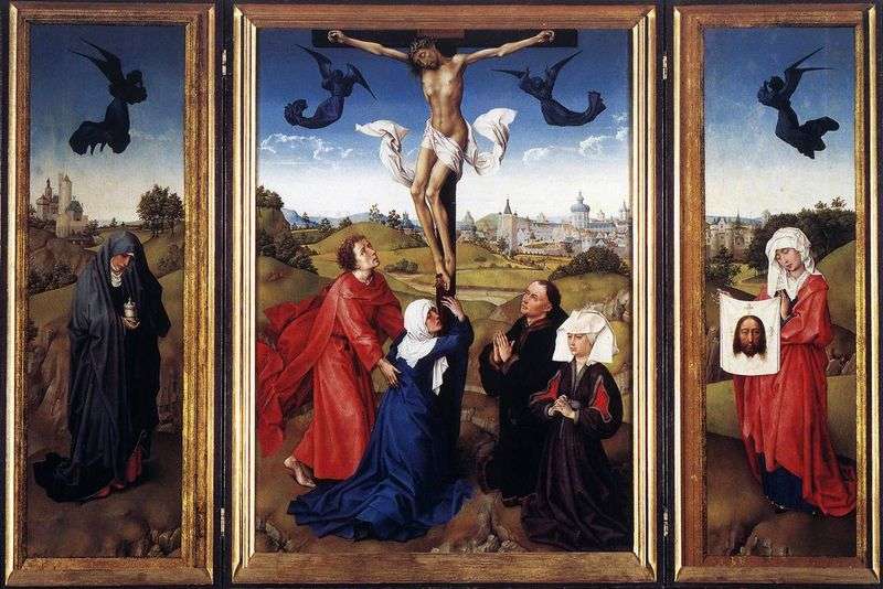 Triptych Crucifixion by Rogier van der Weyden