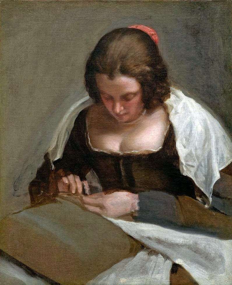 Embroiderer by Diego Velasquez