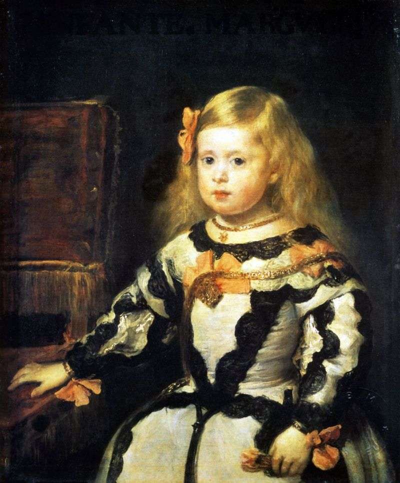 Infanta Maria Margarita, daughter of King Philip IV, King of Spain by Diego Velazquez