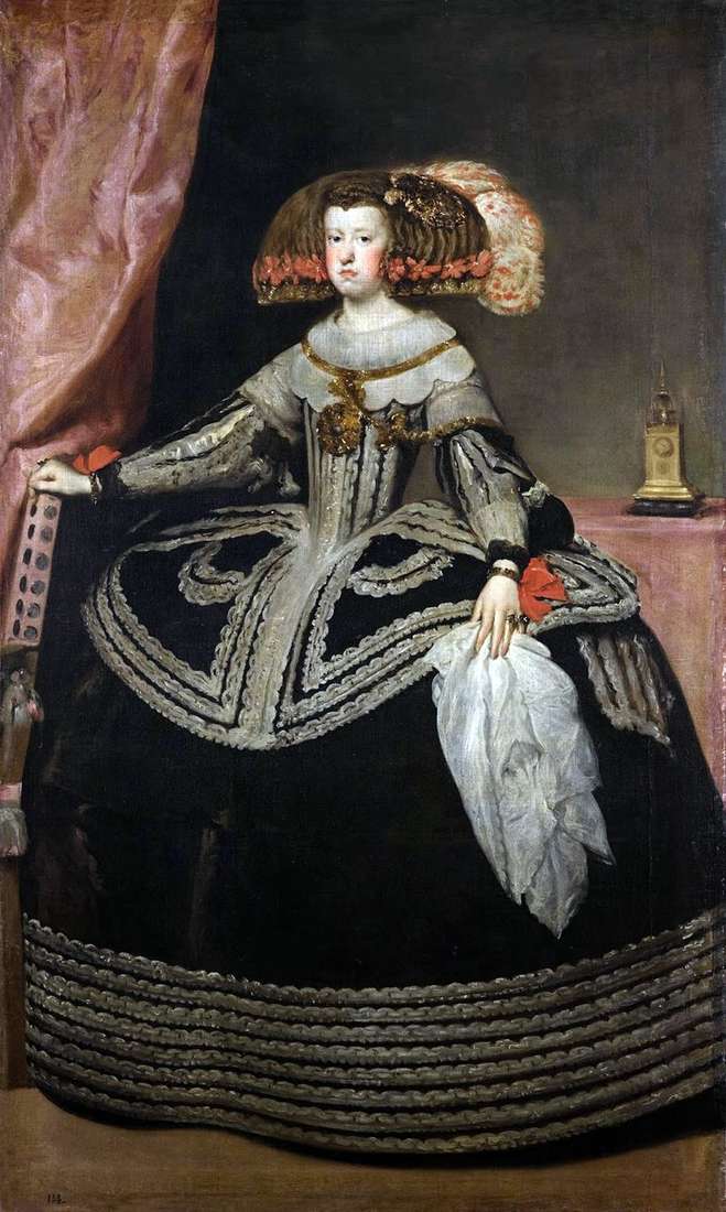 Queen Maria Anna of Austria by Diego Velasquez