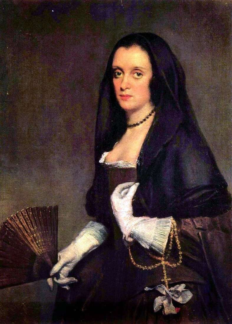 Portrait of a Lady with a Fan by Diego Velázquez