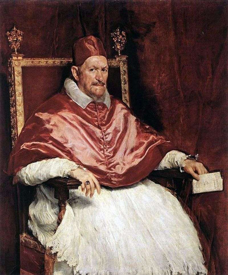 Portrait of the Roman Pope Innocent X. by Diego Velasquez