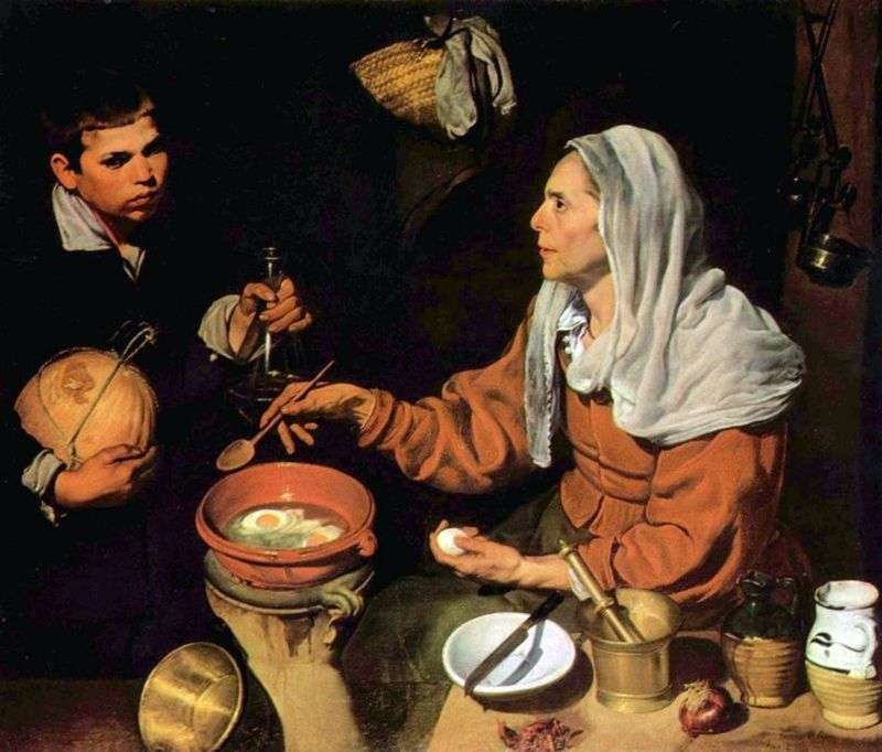 Old cook by Diego Velasquez
