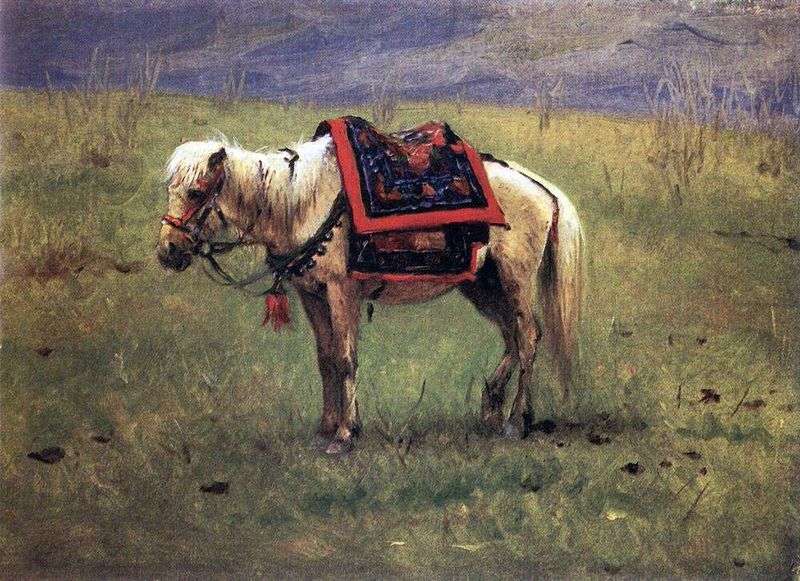 Himalayan pony by Vasily Vereshchagin