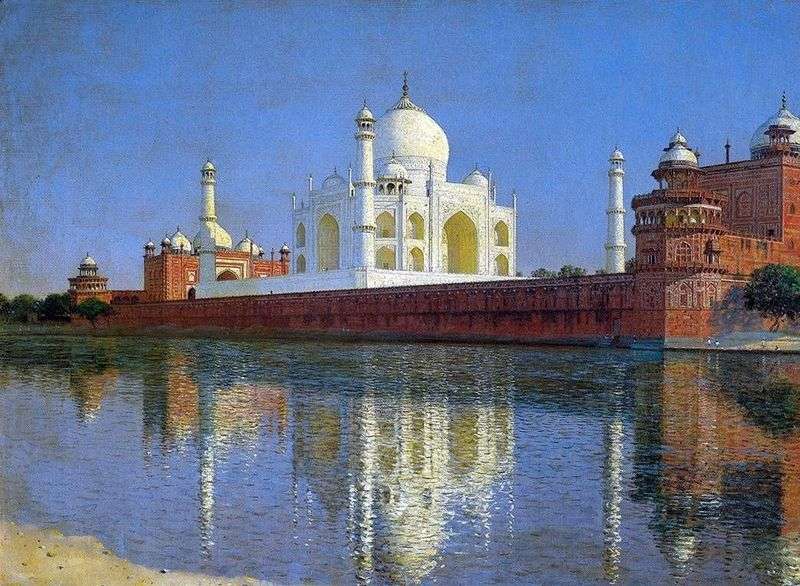 Mausoleum of the Taj Mahal in Agra by Vasily Vereshchagin