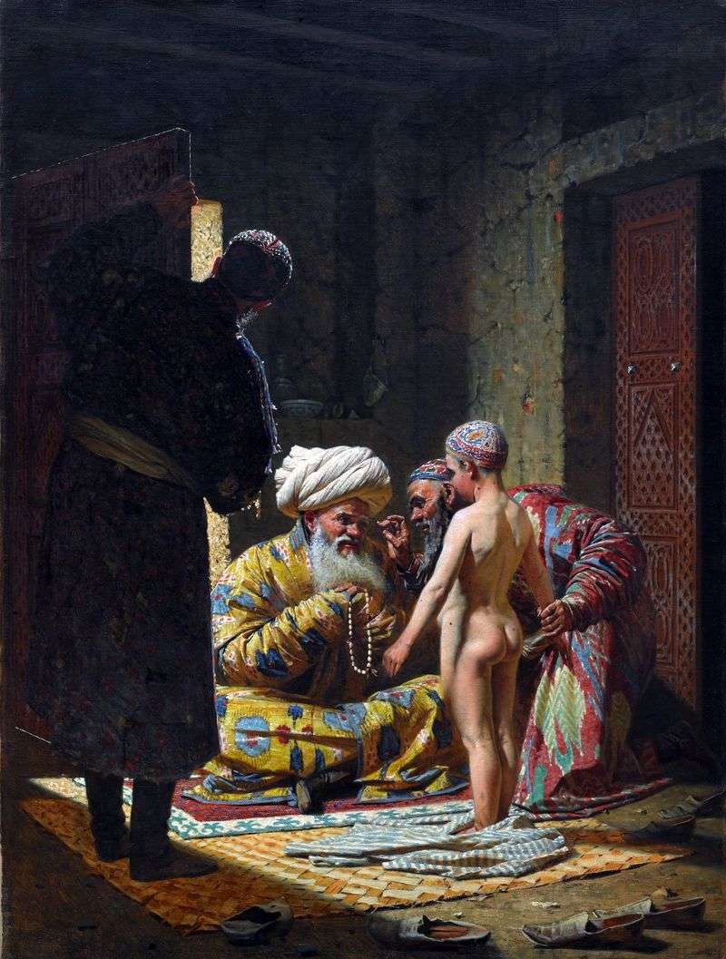 Sale of the child slave by Vasily Vereshchagin