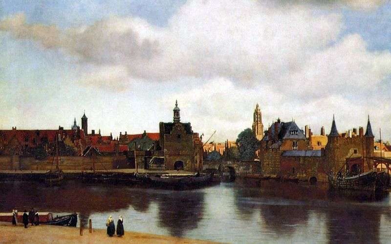 View of the city of Delft by Jan Vermeer