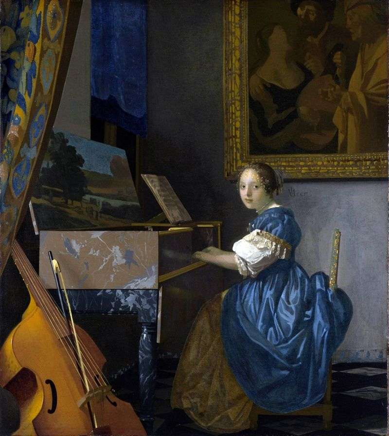 The lady at the back by Jan Vermeer