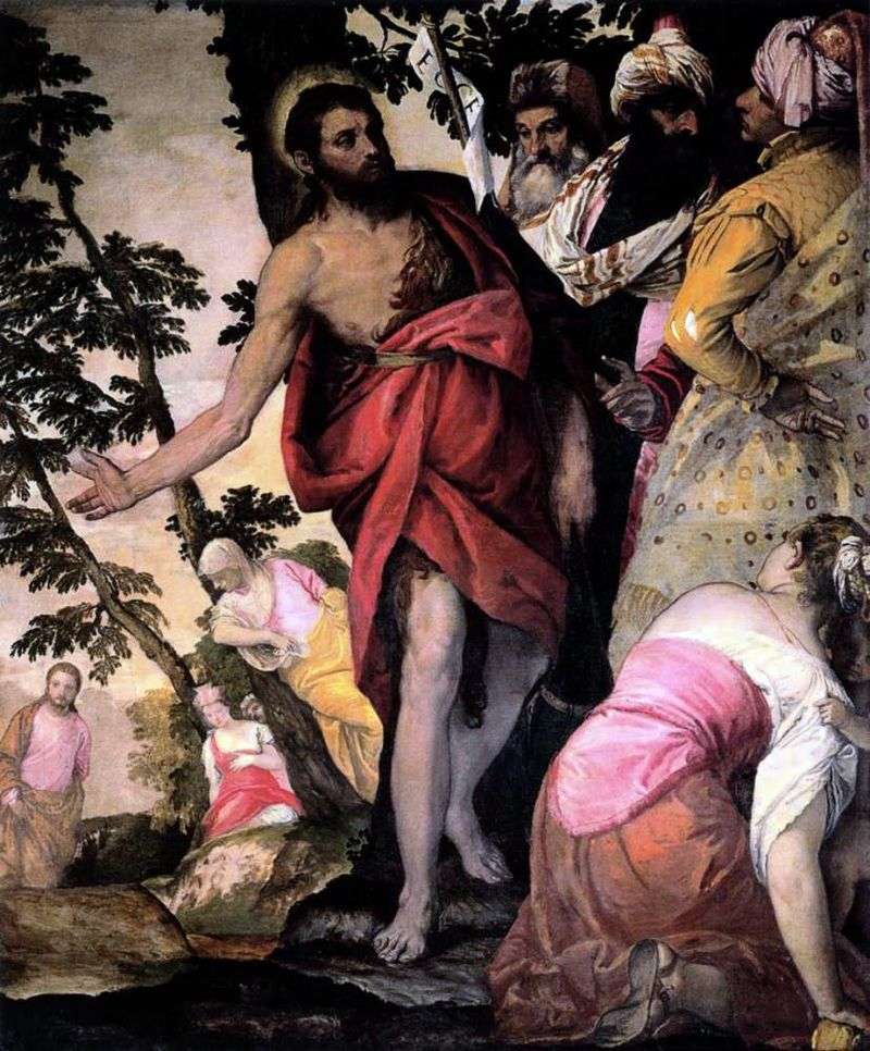 The preaching of John the Baptist by Paolo Veronese