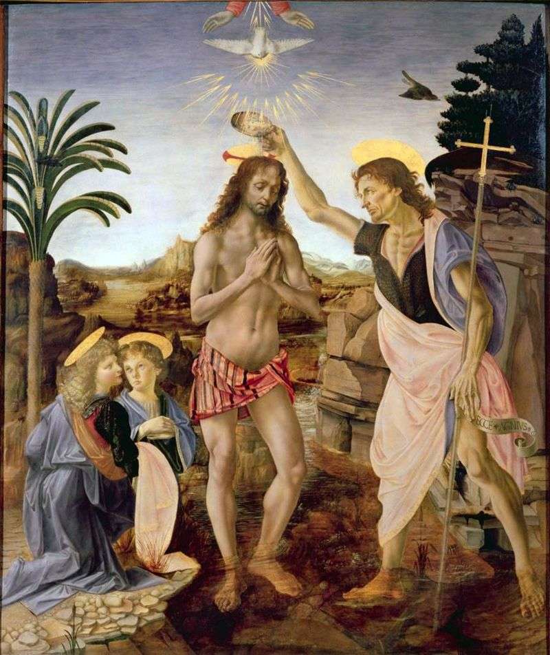 The Baptism of Christ by Andrea del Verrocchio