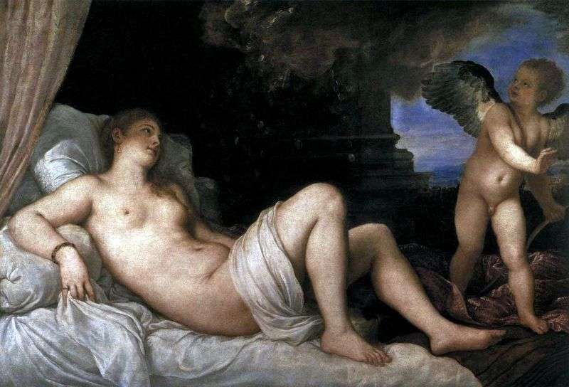 Danae by Titian Vecellio