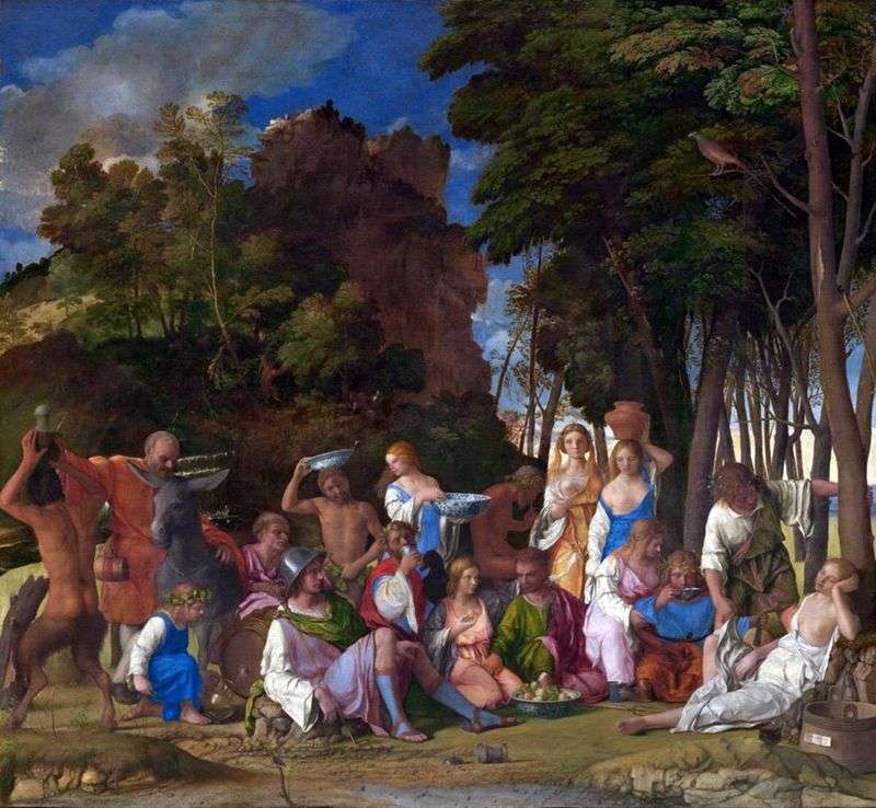 The Feast of the Gods by Titian Vecellio