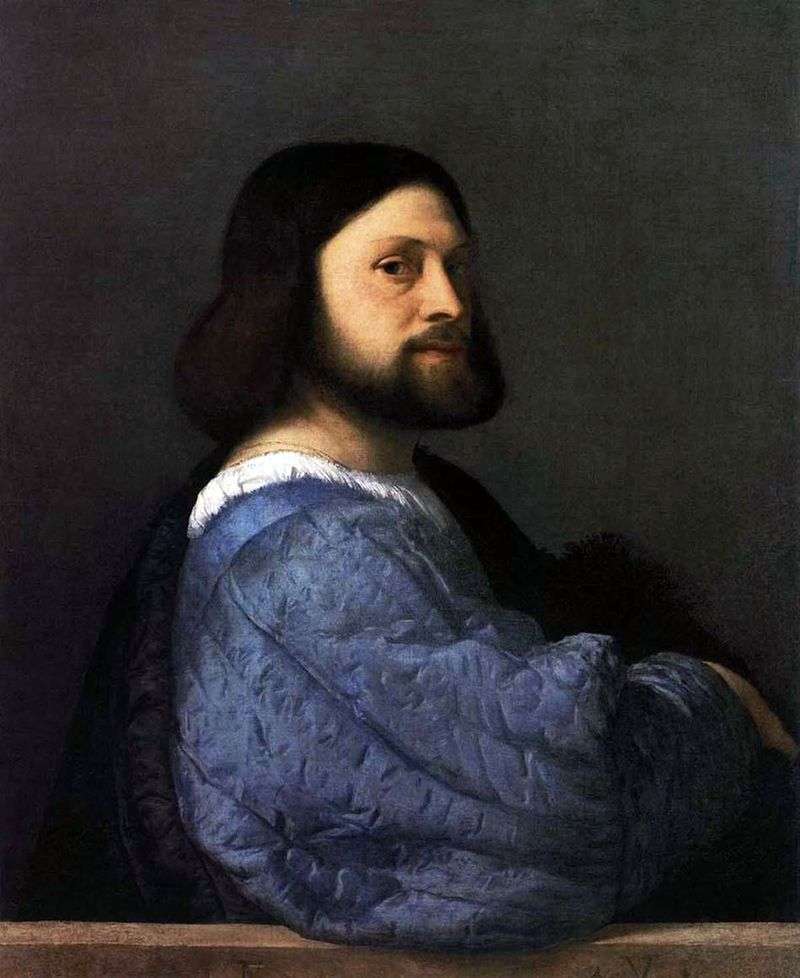 Male portrait (Ariosto) by Titian Vecellio