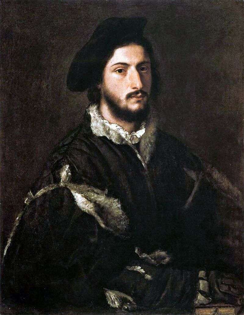 Portrait of Vicenzo Mosti by Titian Vecellio