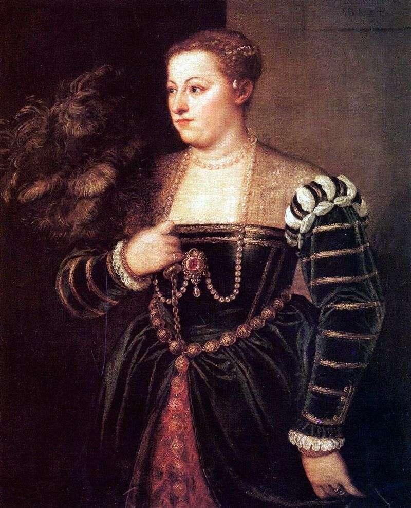 Portrait of the daughter of Titian Lavinia by Titian Vecellio