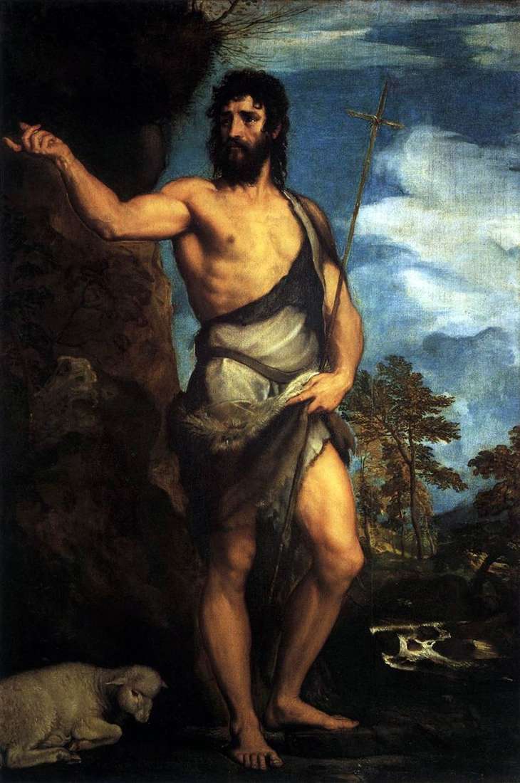 St. John the Baptist in the Wilderness by Titian Vecellio